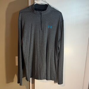 Under Armour Men’s HeatGear Threadborne Siro Quarter-Zip Pullover – XXL – Gray